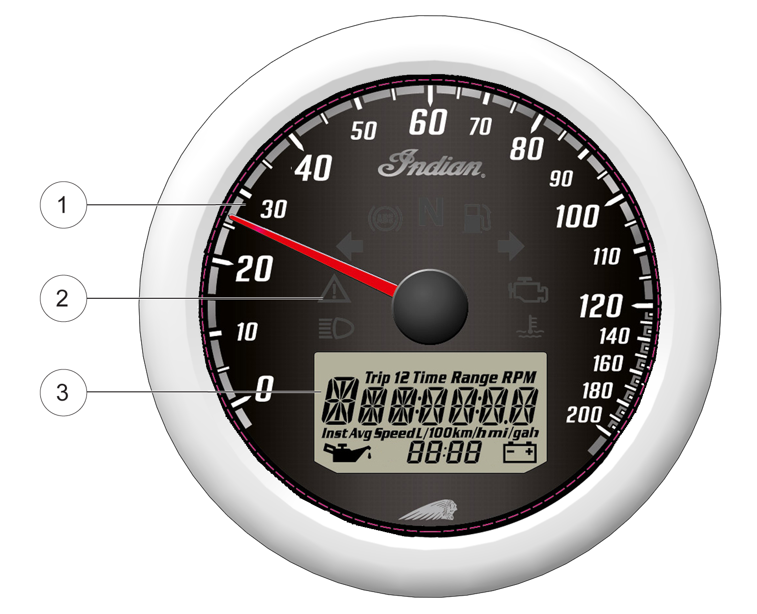 indian scout bobber fuel gauge